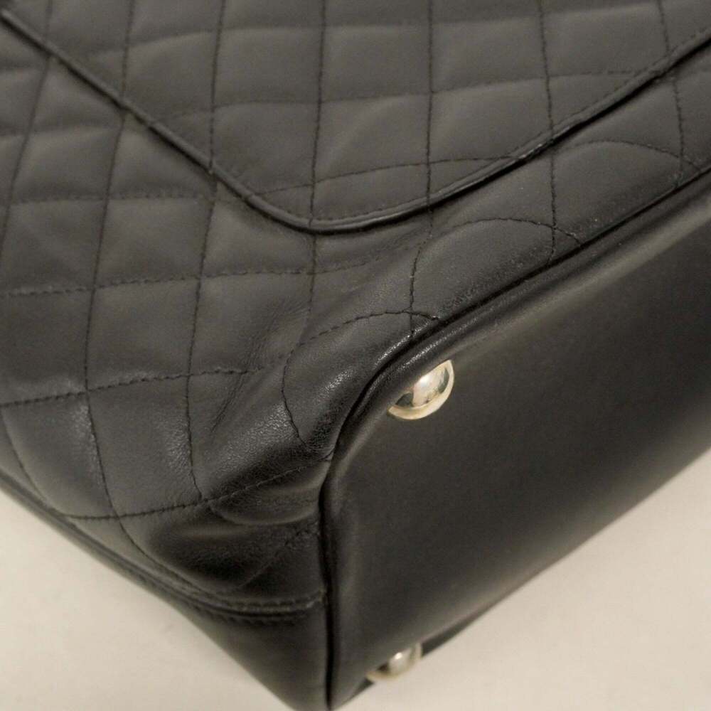 CHANEL Black Lambskin Leather Tote Bag - Picture 6 of 13